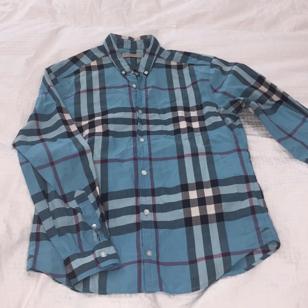 Burberry button down(unisex)